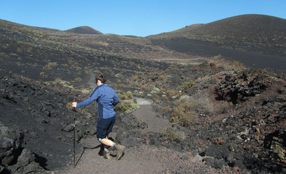 peš pot proti faro De Fuencaliente