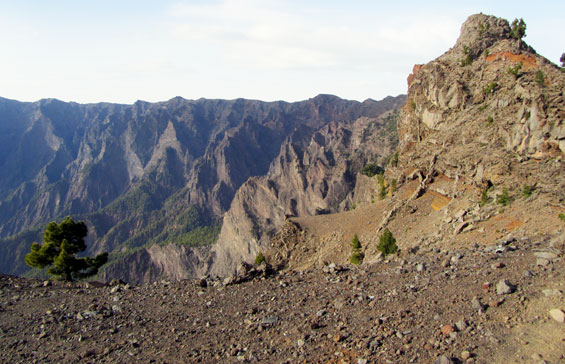 Pogled na Caldera de Taburiente.