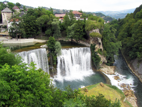 jajce-slapovi Slapovi v Jajcu.